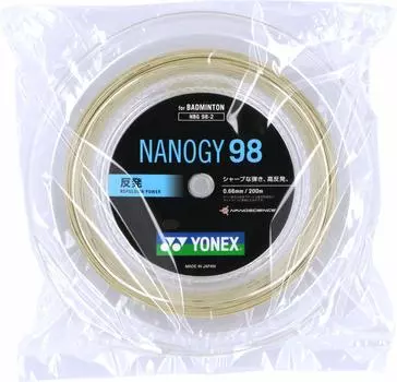 YONEX Бадминтонные струны Nanogy 98 Cosmic Gold рулон 200м (0,66 мм) НБГ98-2