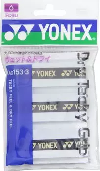 YONEX Dry Tacky Grip AC1533 011 Белый (3 куска)