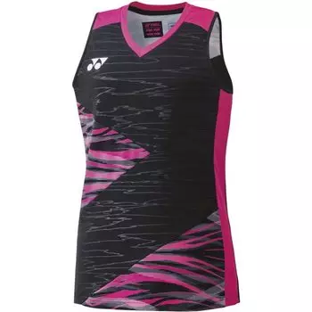 Yonex Fitted Tank Top Tennis Ladies Black L Women s T-Shirt 20638Y-007 007