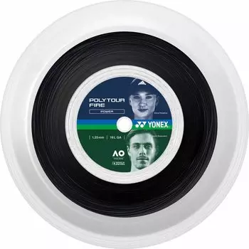 YONEX Hard Tennis String Gut Polytour Fire 125 200m Black PTF125R2 (007) 1.25mm