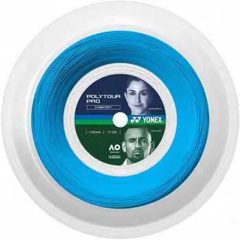YONEX Hard Tennis String Gut Polytour Pro 120 200m Blue PTP120R2 (002) 1.20mm синий