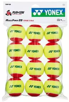 YONEX Hardball Теннисный мяч для детей до 8 лет Мяч для тенниса Muscle Power Ball 20 дюжин 12 TMP20 (3 старых) (1 шт.)