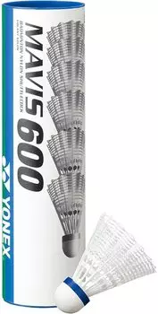 YONEX Nylon Shuttle Mavis 600P 6 pieces M-600P-MIDDLE (White/M/Men s, Lady s) белый