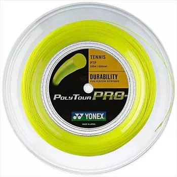 Yonex Polytour Pro 200M Roll Rigid Tennis Polyester Gut PTP Yellow Product (13y8m) 1.15mm [Product] жёлтый