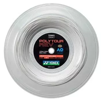 Yonex POLYTOUR REV 200M Roll Hard Tennis Polyester Gut PTR White (1.20mm/1.25mm/1.30mm) 1.20mm (PTR120-2) (011) [Item]