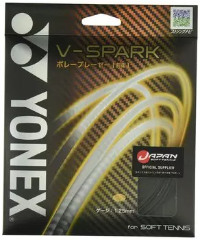 YONEX Soft Tennis String Volley Player Vanguard Metallic Black 11m SGVS V-Spark