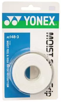 YONEX Tennis Badminton Grip Tape Moist Super Grip AC1483 White (3 pieces)