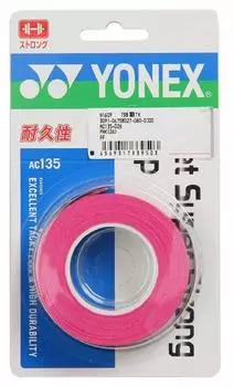 YONEX Tennis Badminton Grip Tape Wet Super Strong Grip AC135 Pink (3 pieces)