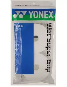 YONEX Tennis Wet Super Grip White (30 pieces) AC102-30