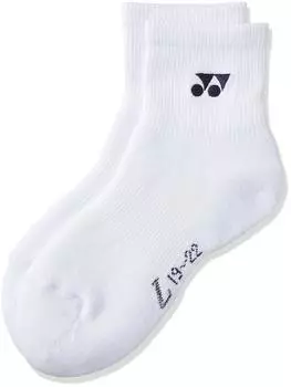 YONEX теннисные носки полуноски 19122J белые (YONEX) [Юниор] (011) 19~22см