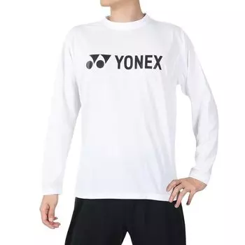 YONEX унисекс с длинным рукавом 16158 011 Белый SS (YONEX) Футболка белый