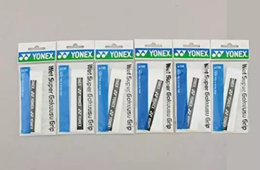 YONEX Wet Super Ultra Thin Grip Tape 1 шт. Набор из 6 шт. Белый AC130-011-6SET белый