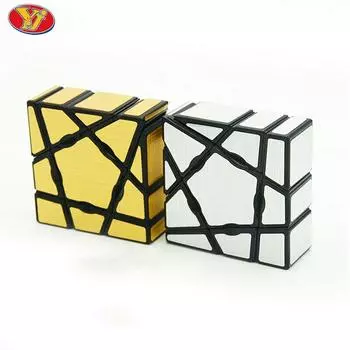 Yongjun 1x3x3 Зеркало Головоломка Волшебный куб Профессиональное образовательное обучение Скорость Куб Магия Развивающие игрушки Дети светло-серый