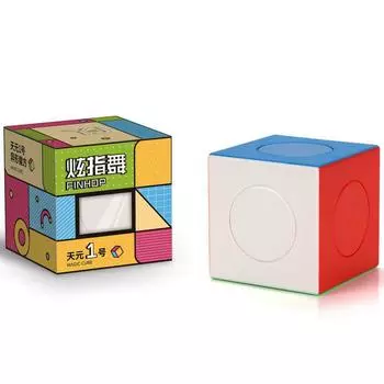 Yongjun Tianyuan Cubu Magico необычный 3x3 без наклеек YJ прозрачный разноцветный куб красочный витой кубический пазл игра-головоломка на 10 лет белый