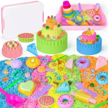 YongnKids Sand Play Toy Sandbox Set Sand Clay Indoor Sandbox Set Sand Play Toy Home Toy Christmas Gift Birthday Gift Тема для детей