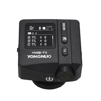 YONGNUO YN32-TX TTL Беспроводной триггер вспышки 2,4G Передатчик вспышки Встроенный аккумулятор Несколько вспышек чёрный