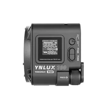 YONGNUO YNLUX100RGB 120 Вт Двухцветный светильник для фотосъемки Полноцветный RGB-светильник для видео 2000K-10000K UK Plug чёрный
