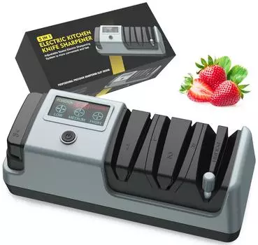 YOORLEAY 5 в 1 электрическая точилка для ножей-3 вращающихся регулируемых скорости электрических точилок для кухонных ножей US Plug