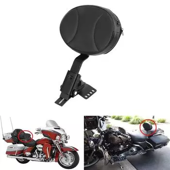 Yoothi Совместимо с Harley Touring Road Glide Спинка Мотоциклетная Спинка Сисси-Бар Спинка Harley Спинка Водитель Райдер Пассажирское Сиденье Спинка Harley чёрный