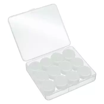 Yorkereynom Силиконовые наушники 12 Ушные водонепроницаемые наушники Храп Ушные наушники Храп Плавание Водонепроницаемые наушники Чехол для самолета В комплекте Заглушки, детали, Заглушки, Заглушки, Заглушки, белый