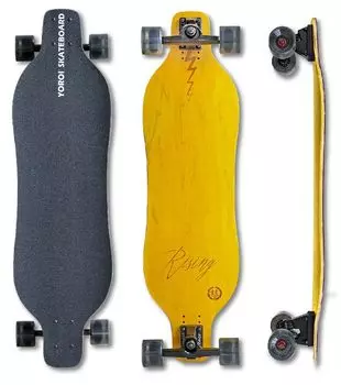 YOROI SKATEBOARD RISING 36PP Yoroi Raijin Armor Raijin Желтый длинный скейтборд