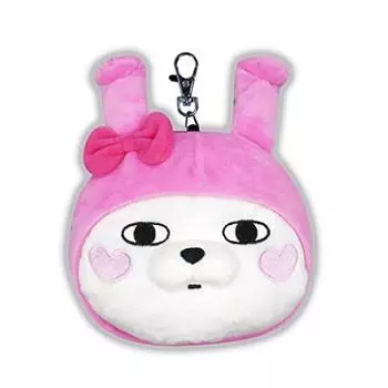 Yoshi Stamp x Sanrio Characters Plush Pass Case Rabbit x My Melody