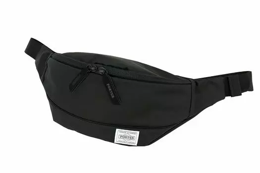 Yoshida Bag Girl Mousse Body Bag Waist Bag L Size Black [Porter] 751-18181 (1. (10))