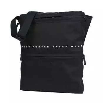 Yoshida Bag PORTER FLAT Плоская сумка через плечо Черная 861-16807