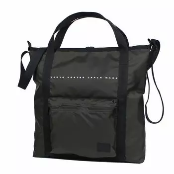 Yoshida Bag PORTER FLAT Плоская сумка через плечо Хаки 861-16805
