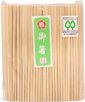 Yoshii Shoji Japanese Cypress Hexagonal Disposable Chopsticks 24cm 100 servings Kaiseki Restaurant Single-Cut Poly-filled YOS-063
