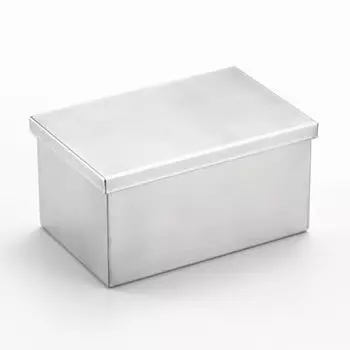 Yoshikawa AN0220 Квадратная банка из нержавеющей стали, средняя, 12,8 жидких унций (380 мл), Контейнер для хранения, произведенный в Японии, Цубамесандзё и