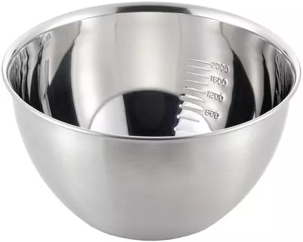 Yoshikawa Bowl Silver 22cm With Scale Just Fits SJ1395