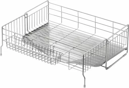 Yoshikawa Drainer Drainer Made in Comes with Chopstick Width 20 x Depth For 4 to 5 Sink Wide Deep 1305933 Tableware Drainer Kitchen Basket Rack,