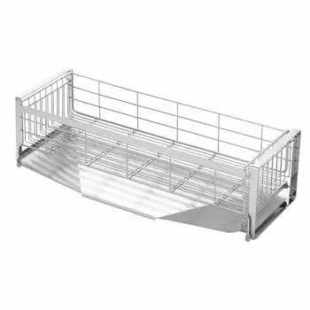 Yoshikawa Drainer Rack Drainer Basket Made in Japan Width 20 x Depth 57cm For 5 to 6 People Sink Side Wide Width 1306103 Tableware Drainer Basket