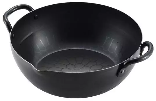 Yoshikawa Food Tempura Compatible with Gas No Made of 3808878 Made in Tempura Oil Pot Deep-Fried Pot, Pot, 20cm, Fire/IH, Shade, Iron, Japan, Pot,