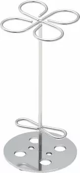 Yoshikawa Four Leaf Clover Toothbrush Stand 1306139 Diameter 5 x Height Stainless Steel 10.2cm