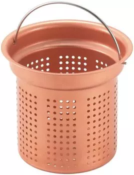 Yoshikawa Garbage Receptacle Made of Pure Deep Type in Odor Copper Comes with a Difficult to Drain Small Accumulate Dirt 1216070 Drain, Copper, [Made
