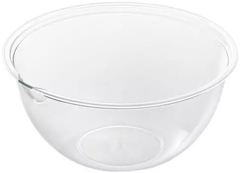 Yoshikawa Heat Resistant Bowl Microwave Safe Round 24cm Made in Japan 4003064