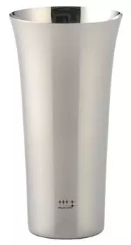 Yoshikawa Highball Beer Tumbler Silver 435ml 1pcs Shiniya Syndicate YJ1305