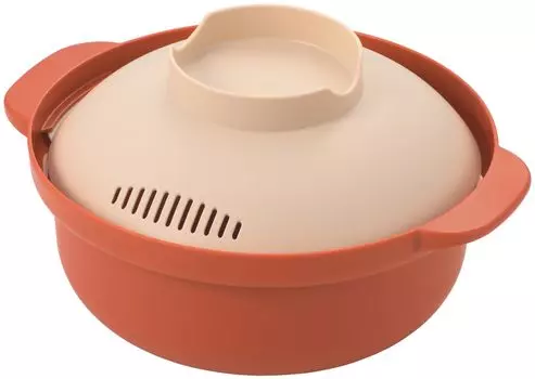 Yoshikawa Microwave Pot Microwave Cooking Studio with Easy Recipes Made in Japan Single Person Small Lightweight Microwave Cooking Pot Microwave Pot