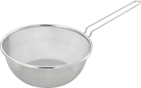 Yoshikawa One Hand Colander 20cm Ajiichi SJ3363 Silver for Stainless Steel Yukihira Pot