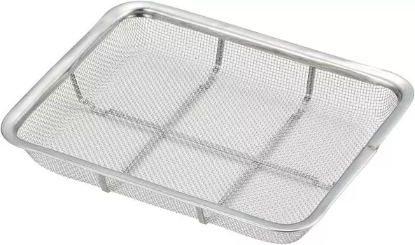 Yoshikawa Shallow Square Colander Silver 21 Pieces Stainless Steel Mizulead II SH8647 18-8