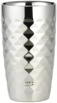 Yoshikawa Tumbler Stainless Steel Double Structure Cut 370ml Polisher Syndicate YJ1192 (Diamond Finish)