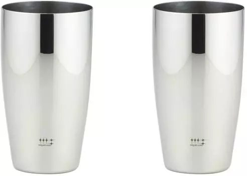 Yoshikawa Tumbler Stainless Steel Silver 400ml 2pcs Shiniya Syndicate YJ1107
