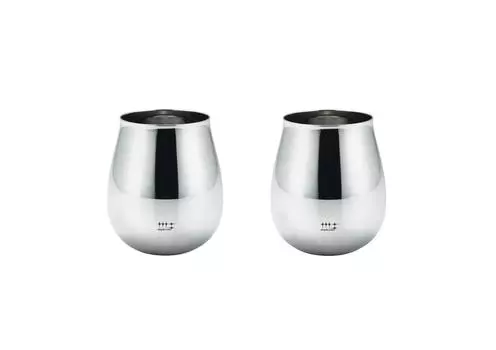Yoshikawa Wine Tumbler Silver 430ml 2pcs Shiniya Syndicate YJ1998