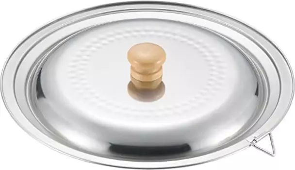 Yoshikawa YJ3370 Snow Flat Pot Lid Made in Japan 8.7 inches (22 cm) / 9.4 inches (24 cm) Single Handle Pot Tsubame Sanjo Double-Sided Spout Milk Pan