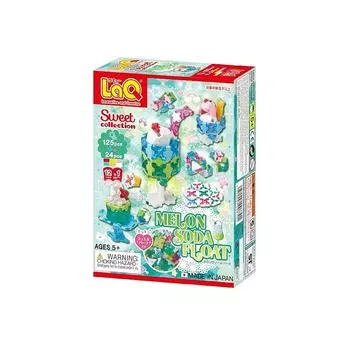 Yoshiritsu LaQ сладкая коллекция Крем-сода «Дыня» (125 шт. + драгоценные детали 24 шт.) Л008701