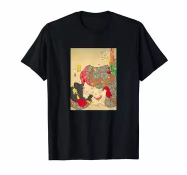 Yoshitoshi Tsukioka Cat Ukiyo-e T-shirt