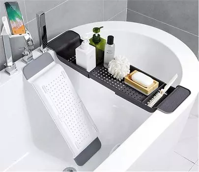 Yosugi Bathtub Bathroom Bath Bathtub Bath Kitchen Bath Bath Sundries Large Smartphone Stand 2025 (Newly packaged) Tray, Rack, Table, Rack, Table,