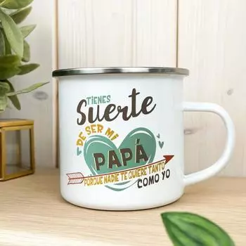 Кружка «Тебе повезло быть моим папой» Оригинальная и забавная кружка на День отца с белой ручкой Кружка для кофе, чая, воды 360ml